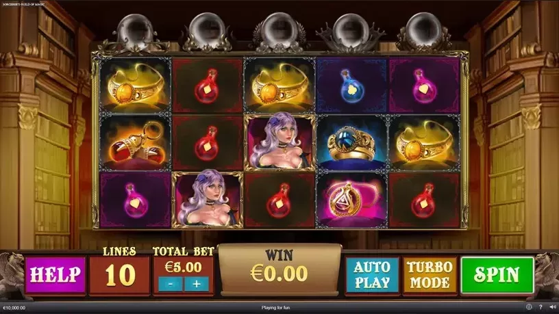 Sorcerer's Guild Of Magic slot screenshot 2