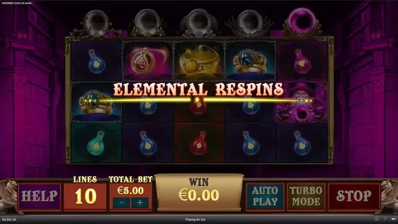 Sorcerer's Guild Of Magic slot screenshot 3