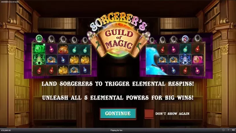 Sorcerer's Guild Of Magic slot screenshot 1