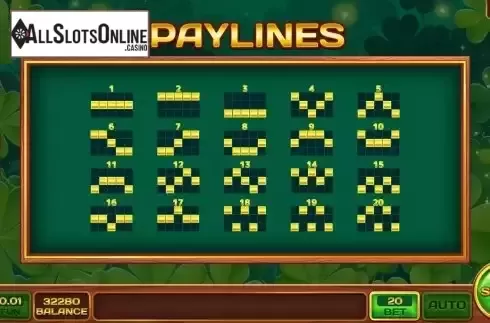 Pay Lines screen