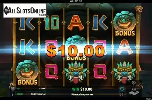 Win Bonus Game screen