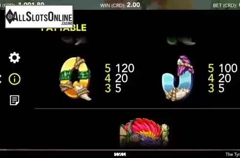 Paytable screen 3