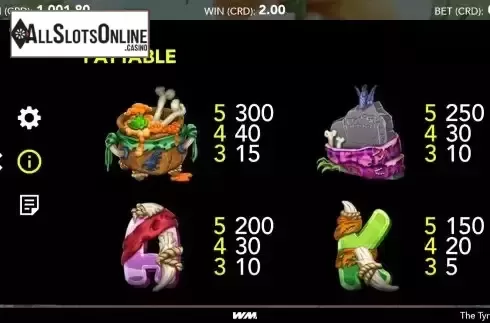 Paytable screen 2