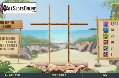Game Screen 1. Tiki-Tac-Toe from IGT