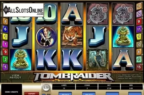 Screen3. Tomb Raider from Microgaming