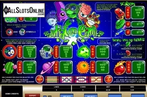 Screen2. What on Earth from Microgaming