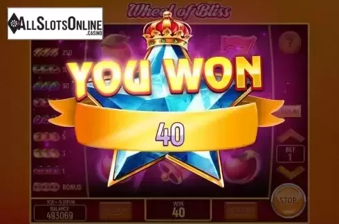 Bonus win screen