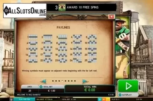Screen5. Wild Bandits (Leander) from Leander Games