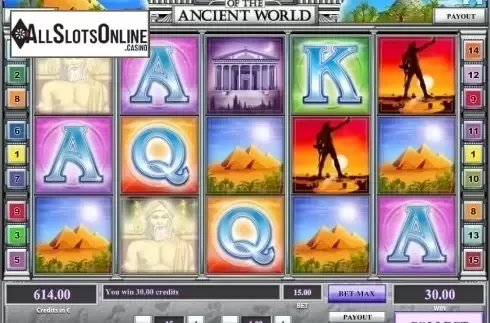 Scatter screen. Wonders of the Ancient World from Tom Horn Gaming