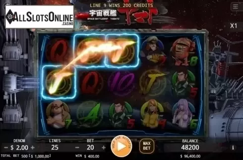 Win Screen. Yamato from KA Gaming
