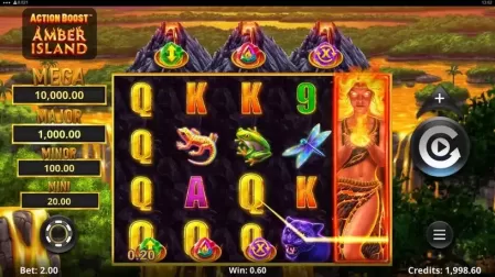 Action Boost Amber Island slot screenshot 2