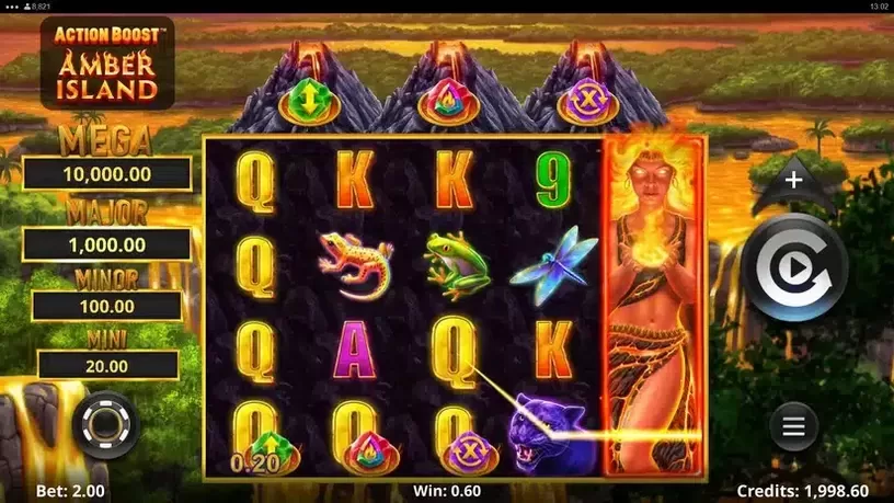 Action Boost Amber Island slot screenshot 2