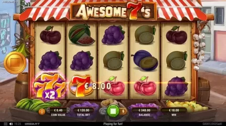 Awesome 7s slot screenshot 4