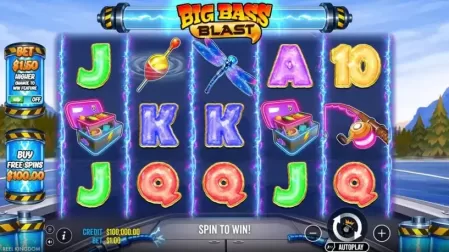Big Bass Blast slot screenshot 1