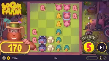 Boom Farm slot screenshot 5