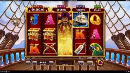 Buccaneer Bells Fire Blaze Golden slot screenshot 2