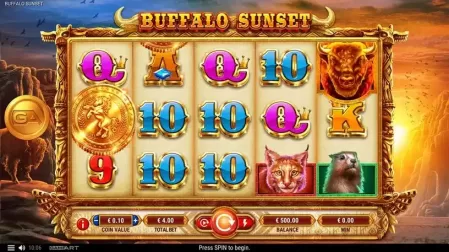 Buffalo Sunset slot screenshot 1