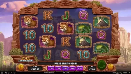 Colt Lightning slot screenshot 1