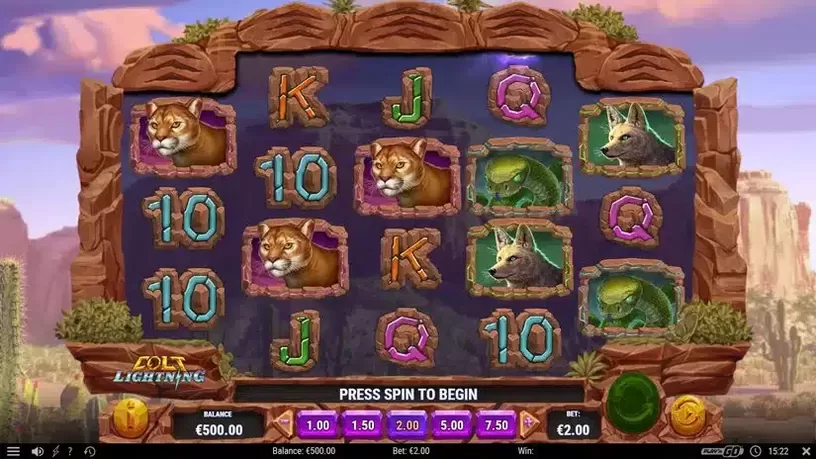 Colt Lightning slot screenshot 1