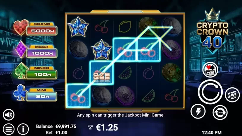 Crypto Crown 40 slot screenshot 2