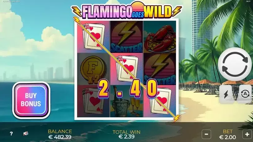 Flamingo Goes Wild slot screenshot 4