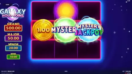 Galaxy Hold Coins slot screenshot 2