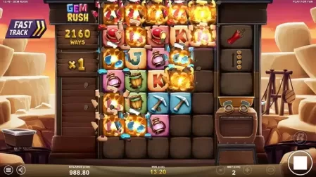 Gem Rush slot screenshot 2
