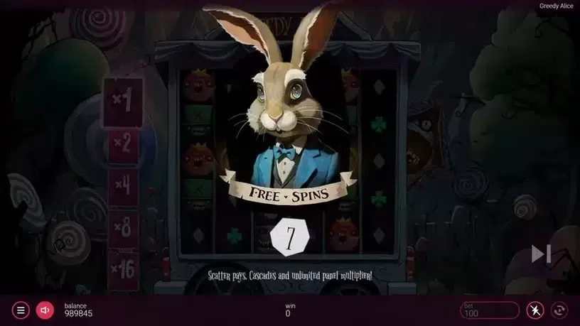 Greedy Alice slot screenshot 3