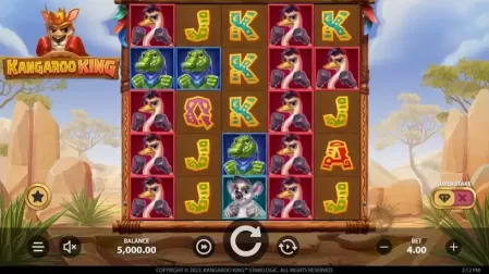 Kangaroo King slot screenshot 1