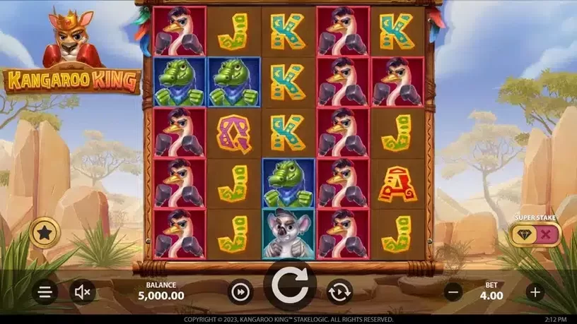 Kangaroo King slot screenshot 1