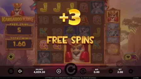 Kangaroo King slot screenshot 8