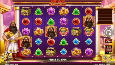 Midas King of Gold slot screenshot 1