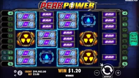 Peak Power slot screenshot 2