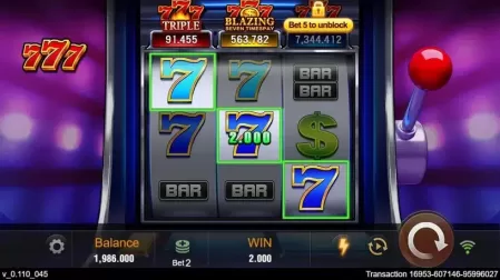 Seven Seven Seven slot screenshot 2
