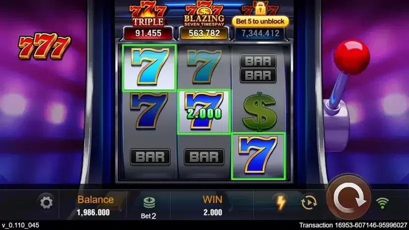 Seven Seven Seven slot screenshot 2