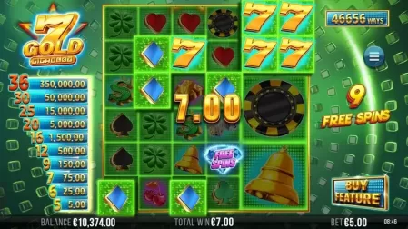 7 Gold Gigablox slot screenshot 6