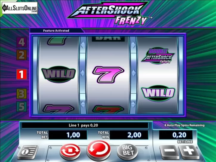 Autoplay win. AfterShock Frenzy from WMS