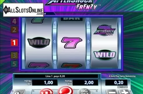 Autoplay win. AfterShock Frenzy from WMS