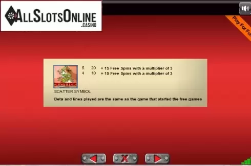 Paytable 1. Ancient China (Portomaso) from Portomaso Gaming