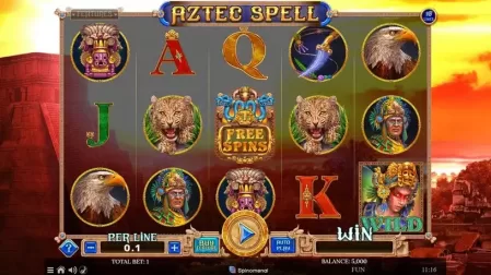 Aztec Spell 10 Lines slot screenshot 1