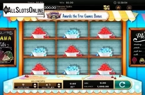 Game Sceen 1. Banana Splits from High 5 Games