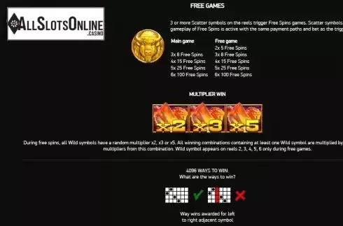 Features screen