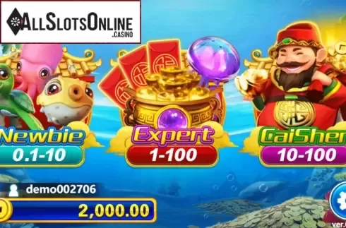 Start Screen. Cai Shen Fishing from JDB168