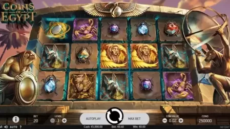 Coins of Egypt slot screenshot 1