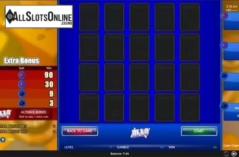 Hi-Lo game screen. Color Champion from Espresso Games