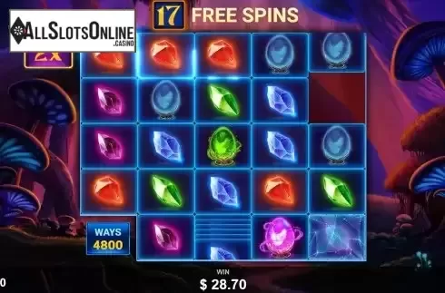 Free Spins Gameplay Screen