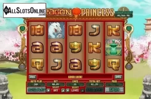 Reel Screen. Dragon Princess (RTG) from RTG