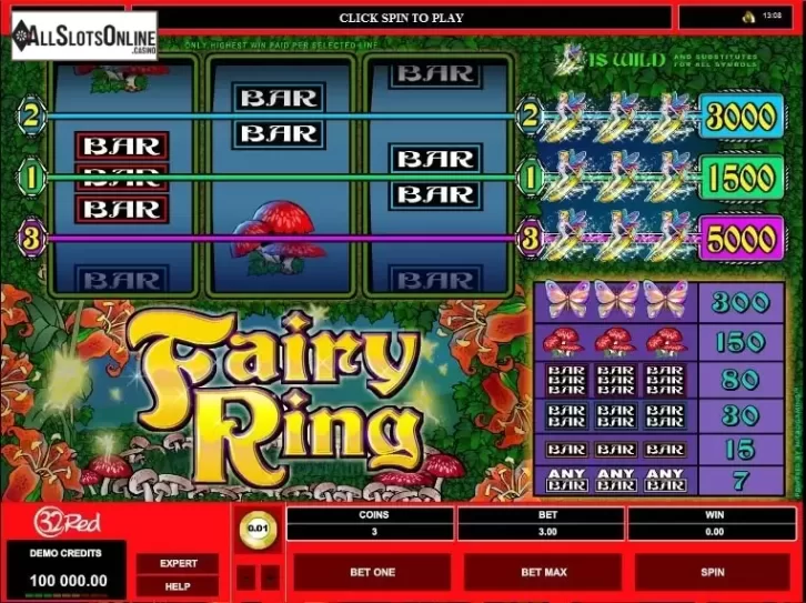 Screen2. Fairy Ring from Microgaming