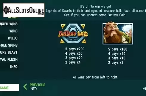 Intro screen