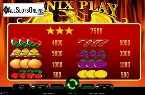 Screen2. Fenix Play from Wazdan